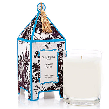 Japanese Quince Classic Toile Pagoda Candle