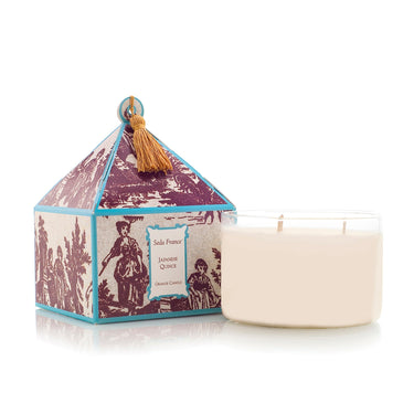 Japanese Quince Classic Toile Pagoda Candle