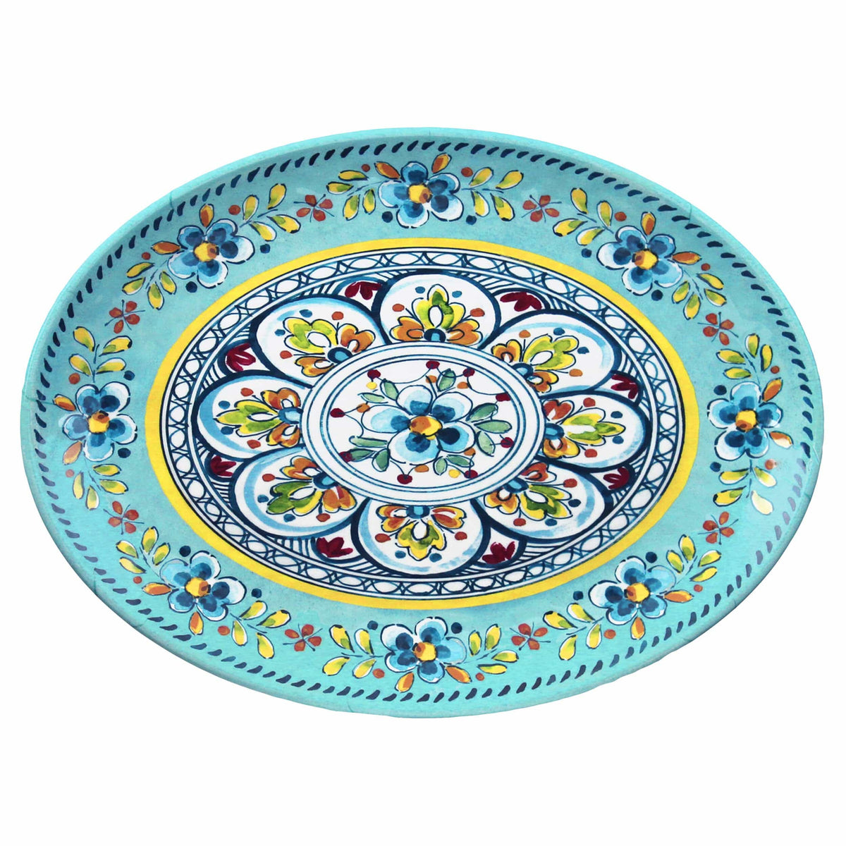 Madrid Turquoise Oval Platter