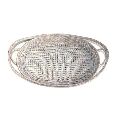 Oval Tray Open Lace Weave
