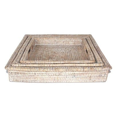 Set of 3 Square Tray with Handles