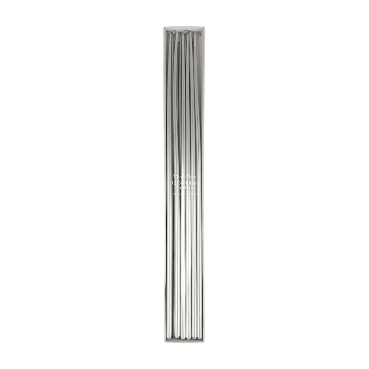 Silver Tall Tapered Candles