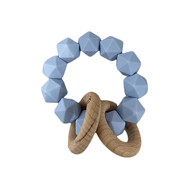 Baby Blue Abby Rattle