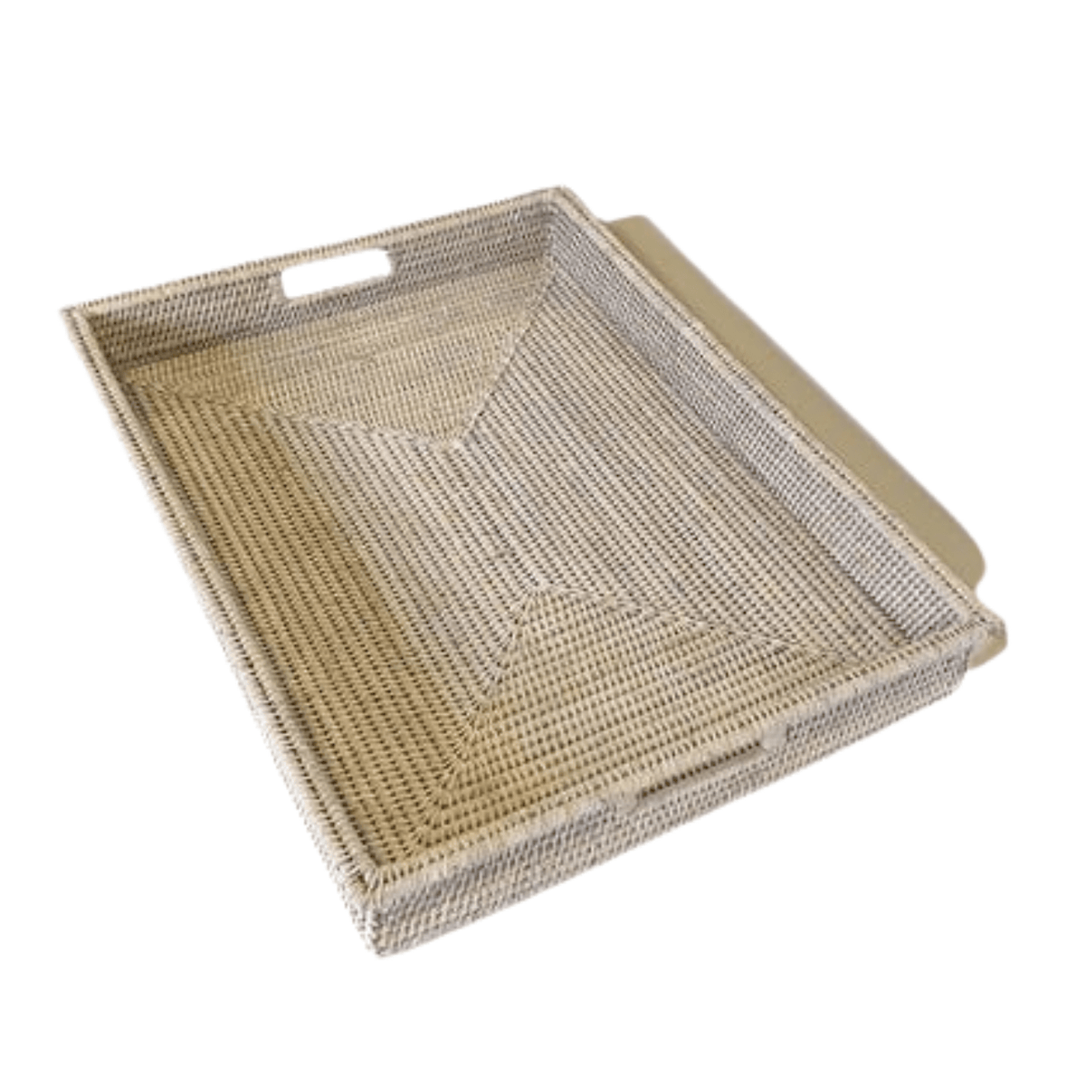Rectangular Shallow Tray with Handle