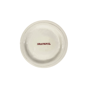 Grateful Porcelain Round Dish
