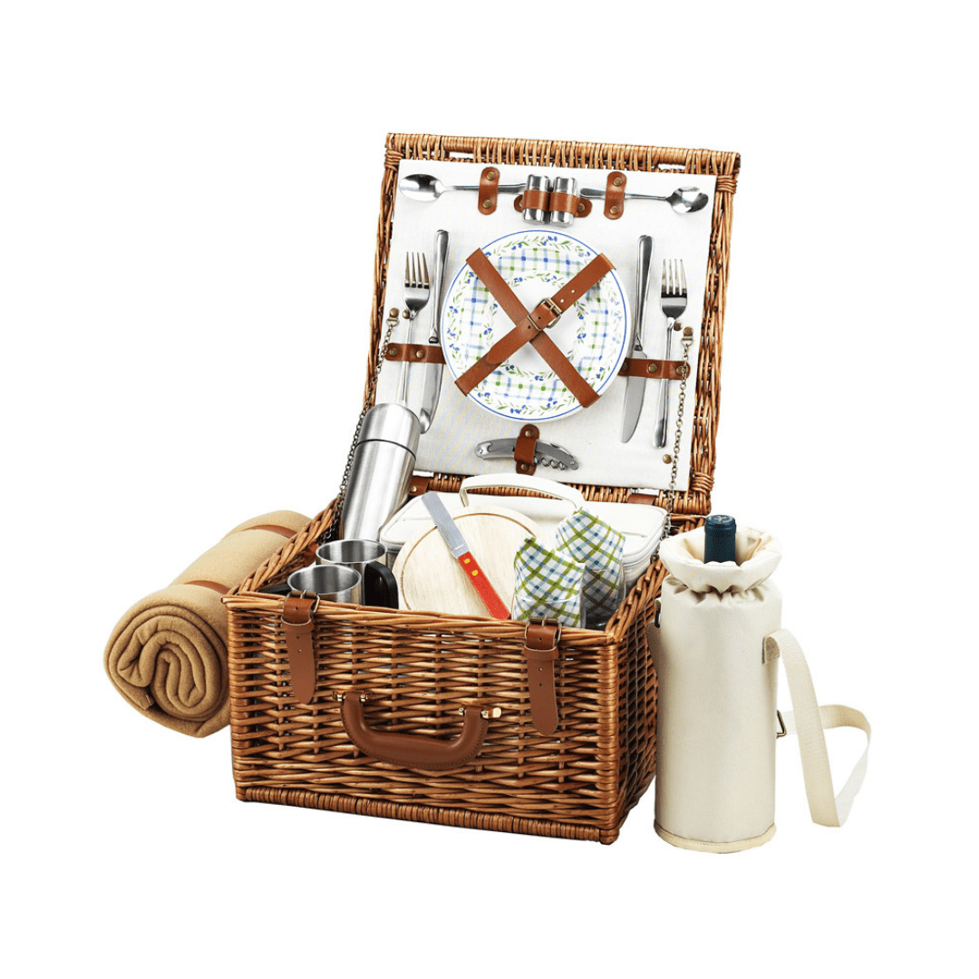 Cheshire Basket For 2 with Coffee Set &amp; Blanket