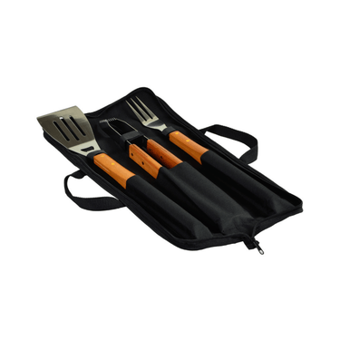 Wood - 3 Piece Barbecue Set