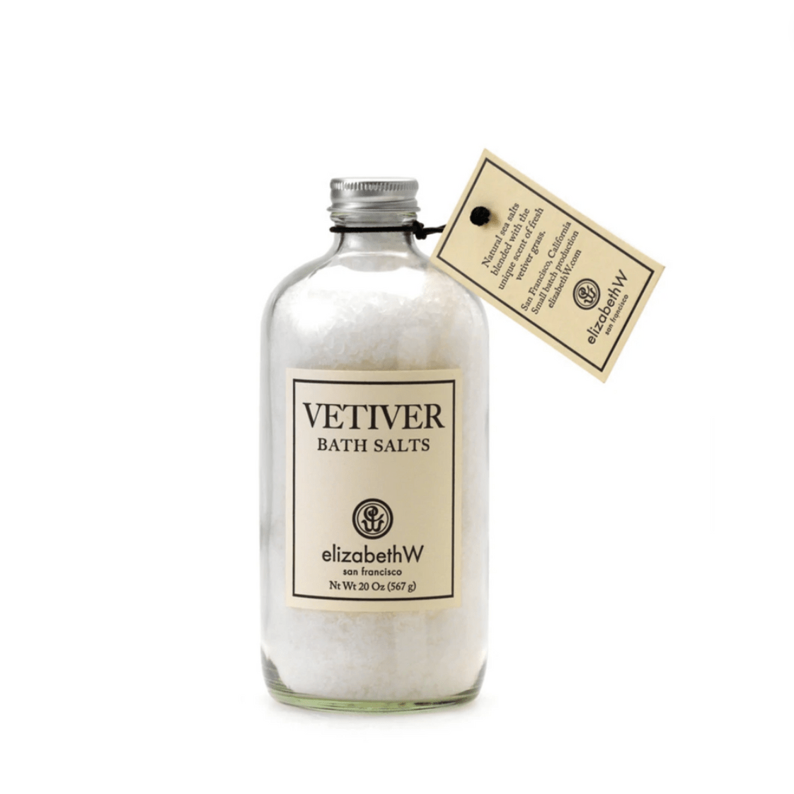 Vetiver Bath Salts in Bottle